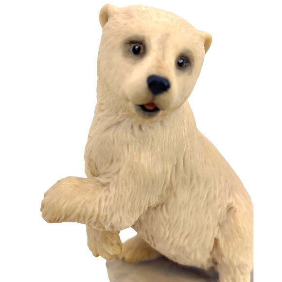Aynsley MasterCraft Hand Painted Baby Polar Bear Cub Figurine UK England Vintage - Picture 3 of 10